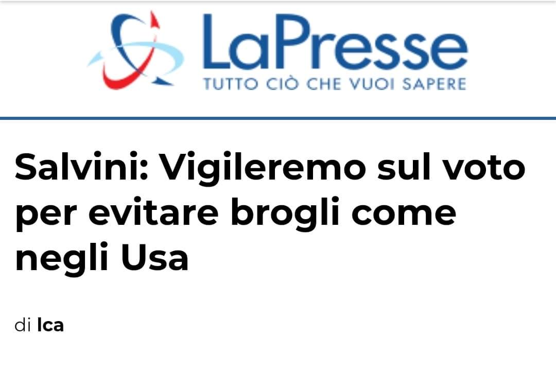 Como siempre la ultraderecha europea el sur de Europa, una copia cutre y casposa : ahora Salvini dice que "vigilaran los procesos electorales en Italia" 🤡🤡🤡🤡🤡