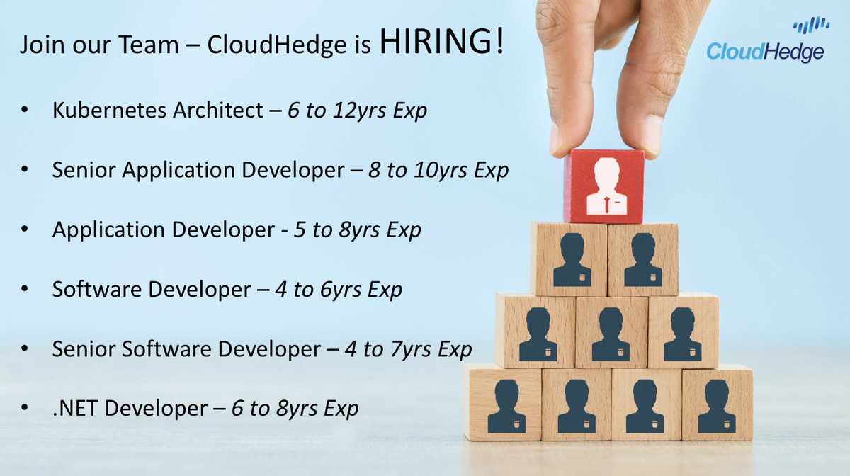 cloudhedgeio's tweet image. Want to work with the leaders in #AutomatedContainerization? Look no further as #CloudHedge is HIRING! Join us and be a part of the elite team accessing the latest technology in #containerization space, apply now - buff.ly/2HvS7y3 | #PuneJobs #JobsinPune #DeveloperJobs