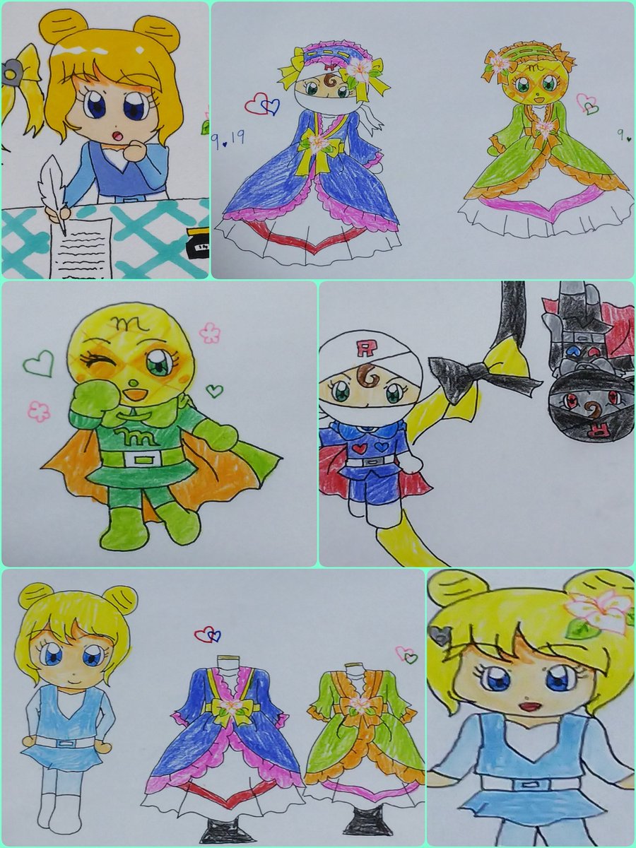 アシディア در توییتر アンパンマン ローラ姫 メロンパンナ ロールパンナ イラスト アナログイラスト パンナ姉妹とローラ姫の イラストまとめ