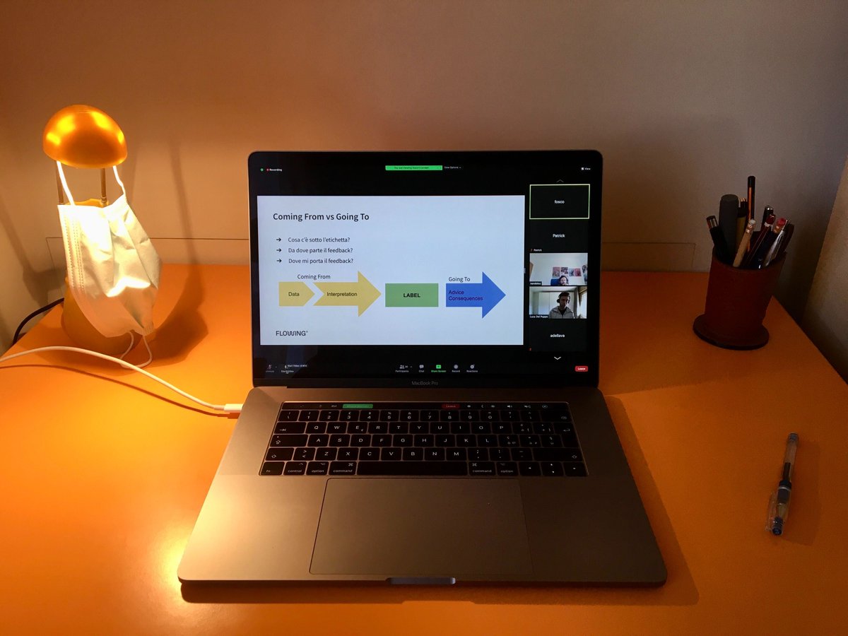 In @flowingis  we aim to always improve our culture and business processes. This is why today we met virtually to talk about #feedback culture and the #planning process