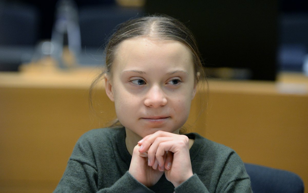 ajplus's tweet photo. Teen climate activist @GretaThunberg told President Trump to “chill” with his demands to stop legitimate vote counting.
She used an old tweet of Trump mocking her, and it was savage. https://t.co/ozwYcYHeNg