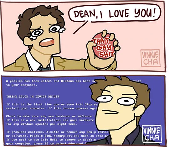 2020 may be the worst year so far but at least she's a comedian ajjdjflldkkd #destiel 
