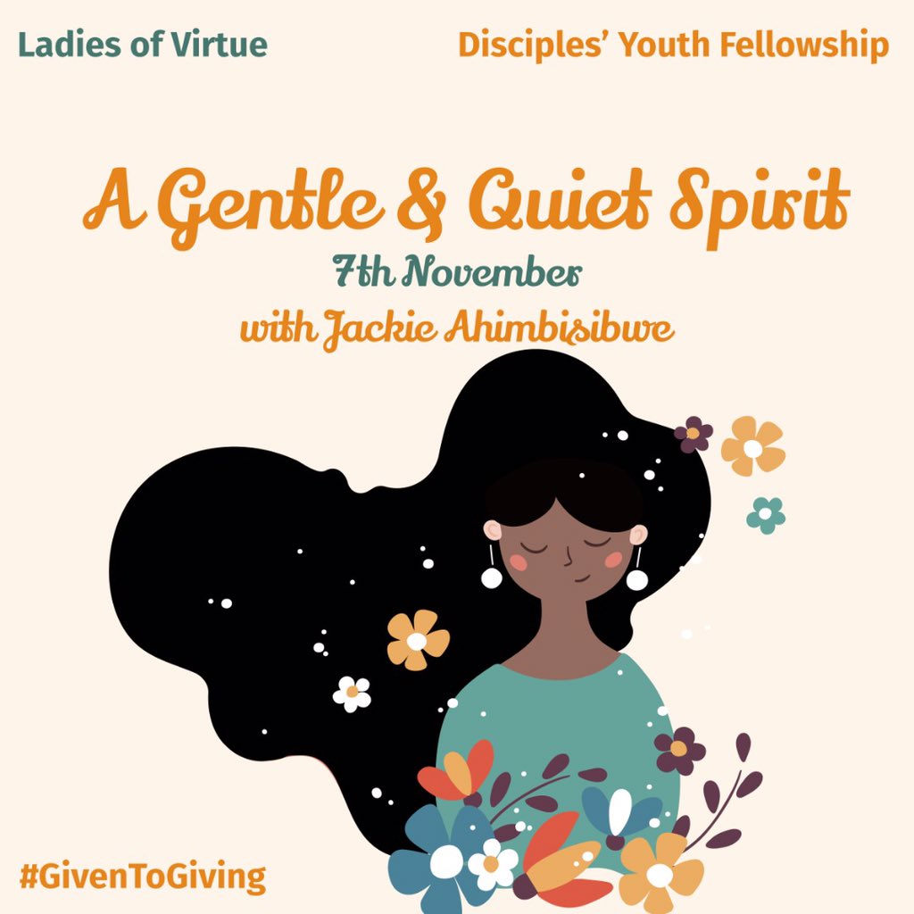 The_DYF's tweet photo. Hey Ladies 🥰🤗, Prepare your hearts and Minds 🌸
We’ve got plot for you at COTR Bugolobi 🥳🥳. We are so looking forward to seeing you 💃🏼💃🏼
Date: 07th November 2020
Time: 3pm 
#GiventoGiving https://t.co/WGii0D03Mt