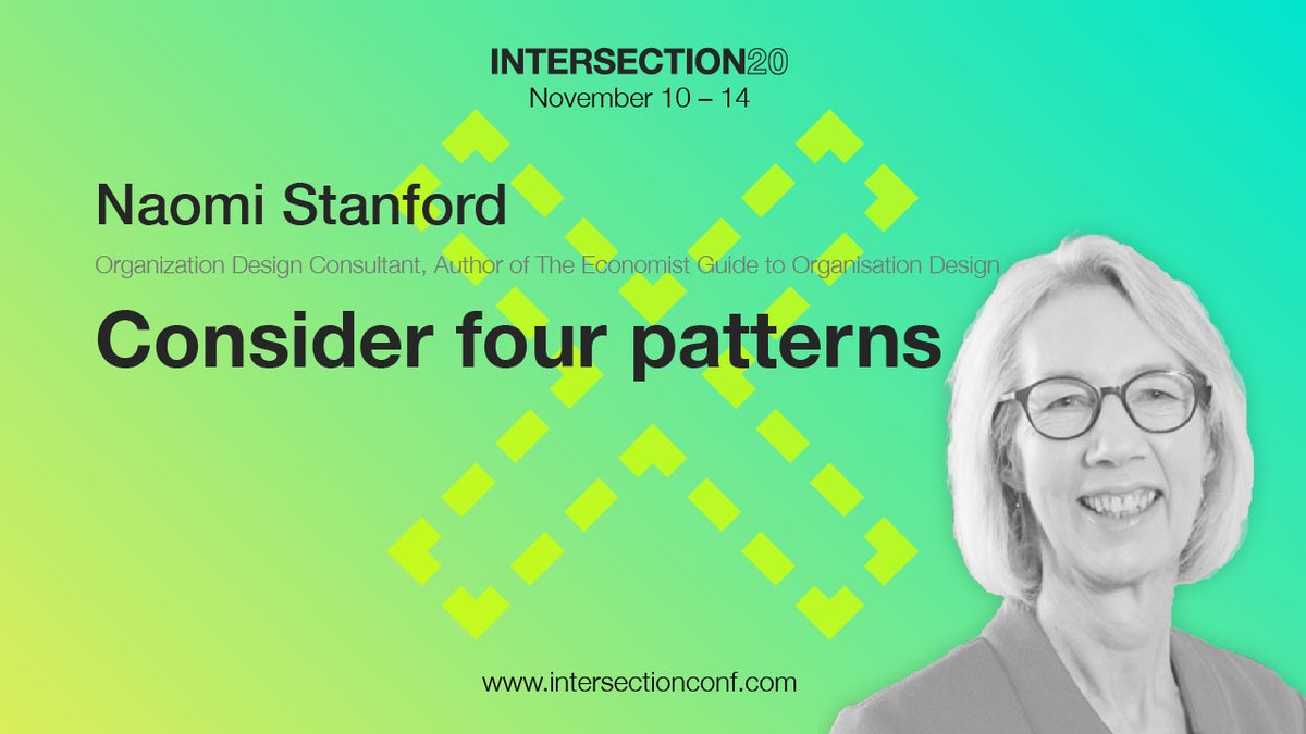 Our first Keynote speaker on the second day is Naomi Stanford with the talk: Consider four patterns. 

#intersection20 #x20 #intersectionconference