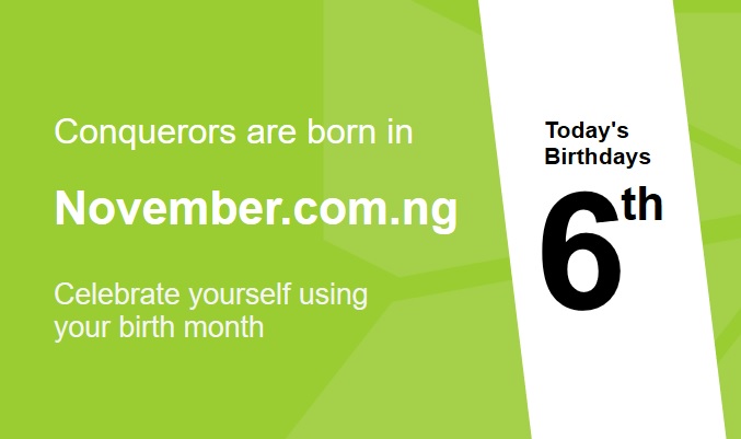 If today 6th of November is your birthday, Please Follow, Like, Retweet and Reply with your Picture and a message to this tweet and maybe you can meet your twin and let celebrate together. #November #November6 #November6th #Birthday #Happybirthday #Lagos #Naija #Nigeria