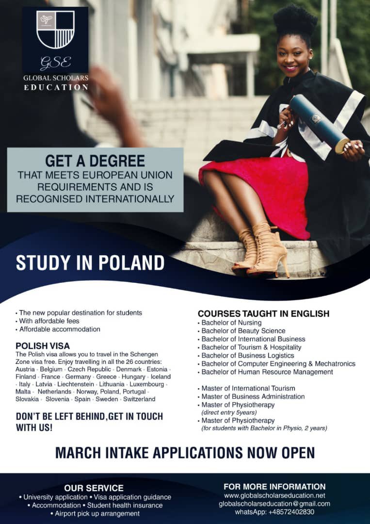 GlobalScholar12's tweet photo. Study in Poland... email globalscholarseducation@gmail.com visit our website for more info https://t.co/kkKquz8leF https://t.co/HdG5aPg9YO