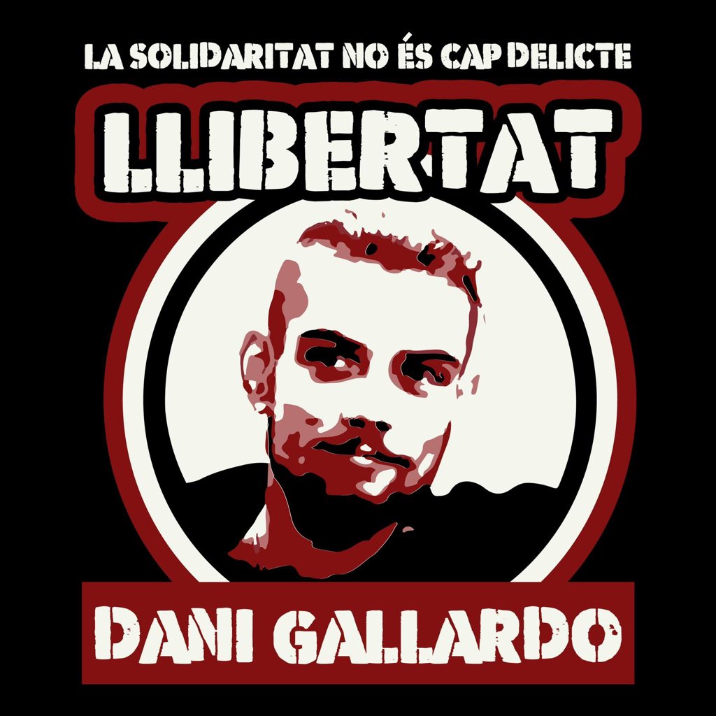 Jor_CapSan's tweet photo. Tota la solidaritat amb Dani Gallardo ✊🏻✊🏽✊🏿
.
.
.
.
#SempreAntifeixistes
#GuerradeClasses
#DaniGallardo https://t.co/MkI9vo85aJ