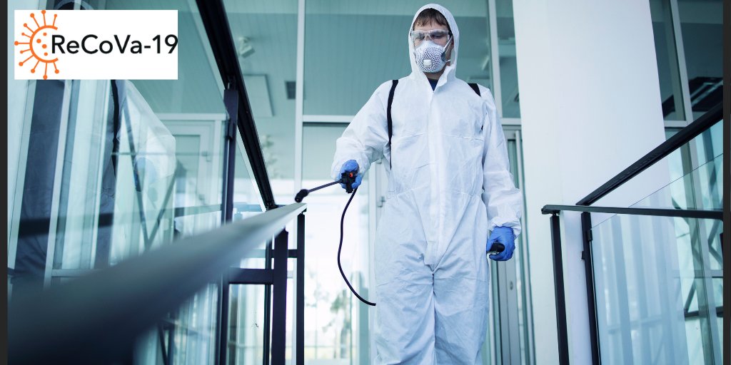 Recova_19's tweet photo. A study published shows Covid-19 can survive at room temperature for up to 28 days on surfaces including glass and stainless steel. Environmental testing is an integral part of the ReCoVa-19 programme and vital to ensure a safe workplace. #CovidRisk #Covid #ReCoVa19 https://t.co/8IAx0t0SnL