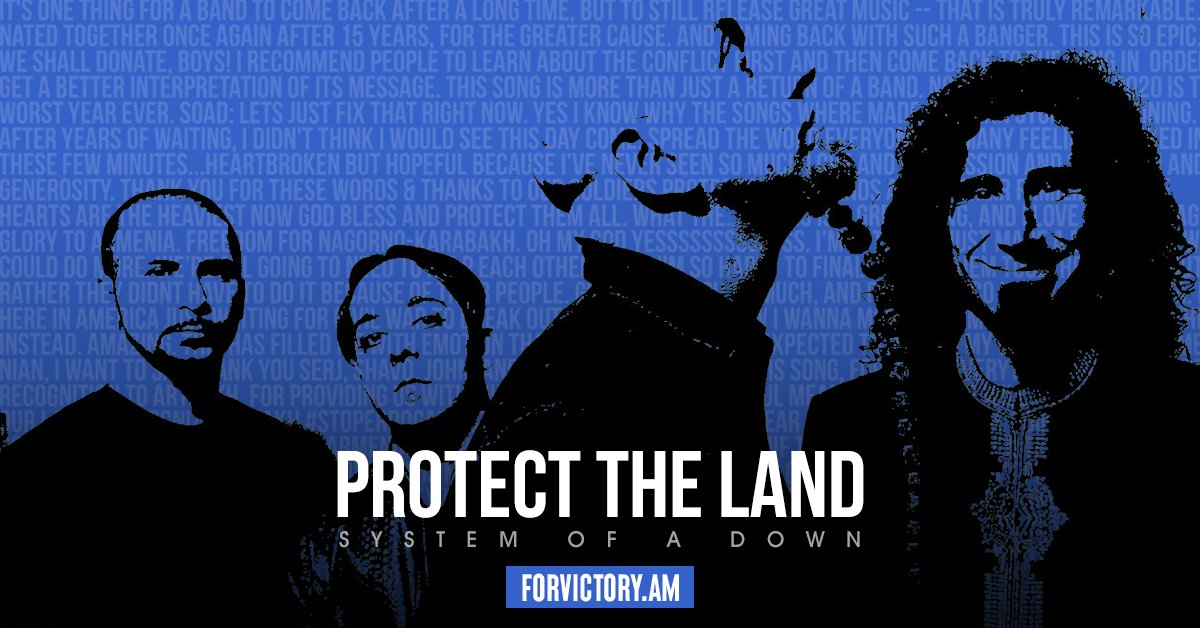 AmForvictory's tweet photo. #SOAD released new music for the first time in 15 years 
👉https://t.co/Tkn7V9gNf3
They protect the land...... 🇦🇲

System of a Down-ի նոր տեսահոլովակը` նվիրված Արցախին 🇦🇲👉https://t.co/Tkn7V9gNf3
Նրանք պաշտպանում են հողը..... ✊

#SystemOfADown #Armenians #Artsakh https://t.co/jmcvYzCp36