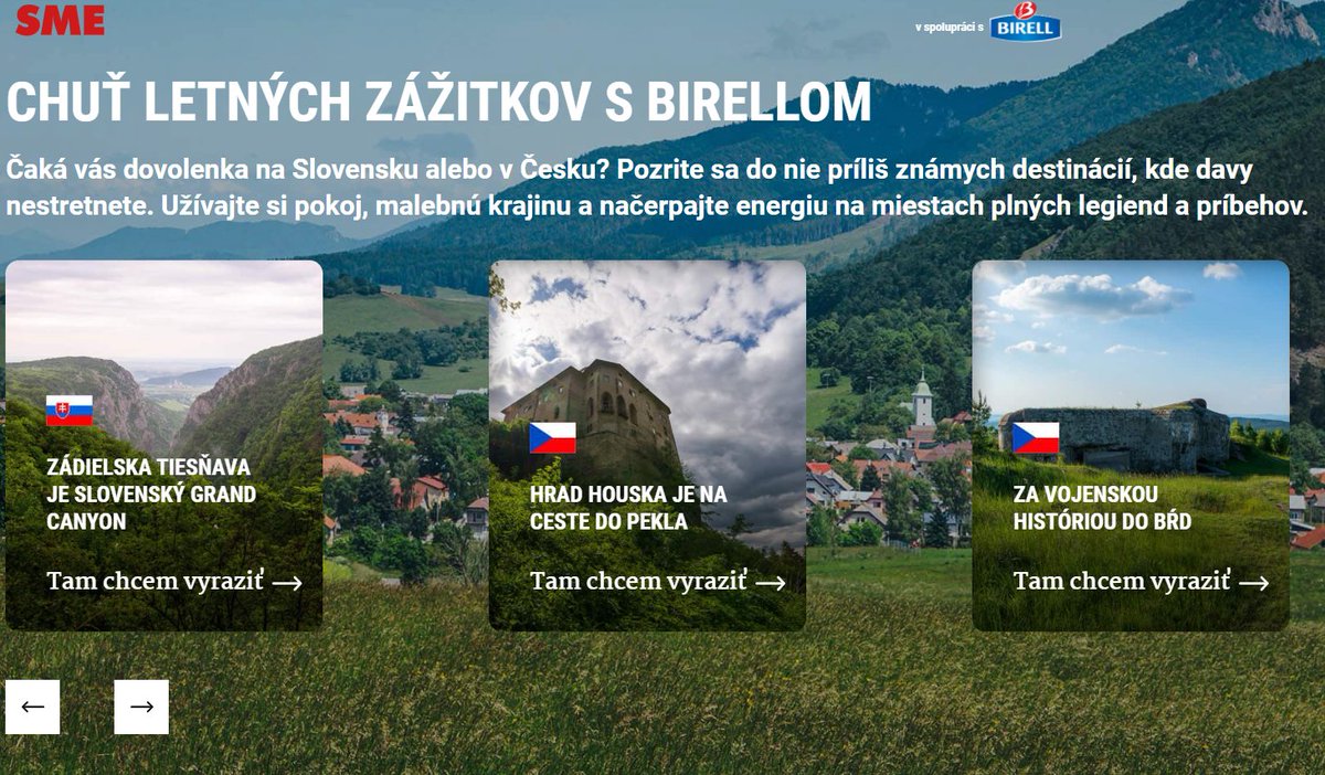 Dovolenkovať na 🇸🇰 bolo tento rok v kurze. Značka Birell preto pripravila projekt prinášajúci letné zážitky Slovákom a Čechom dovolenkujúcim doma. 
Predstavujeme vám projekt spájajúci krásny nápad, native články a influencerov.👍
#GrowFearless #casestudy  
bit.ly/Birell_Letneza…