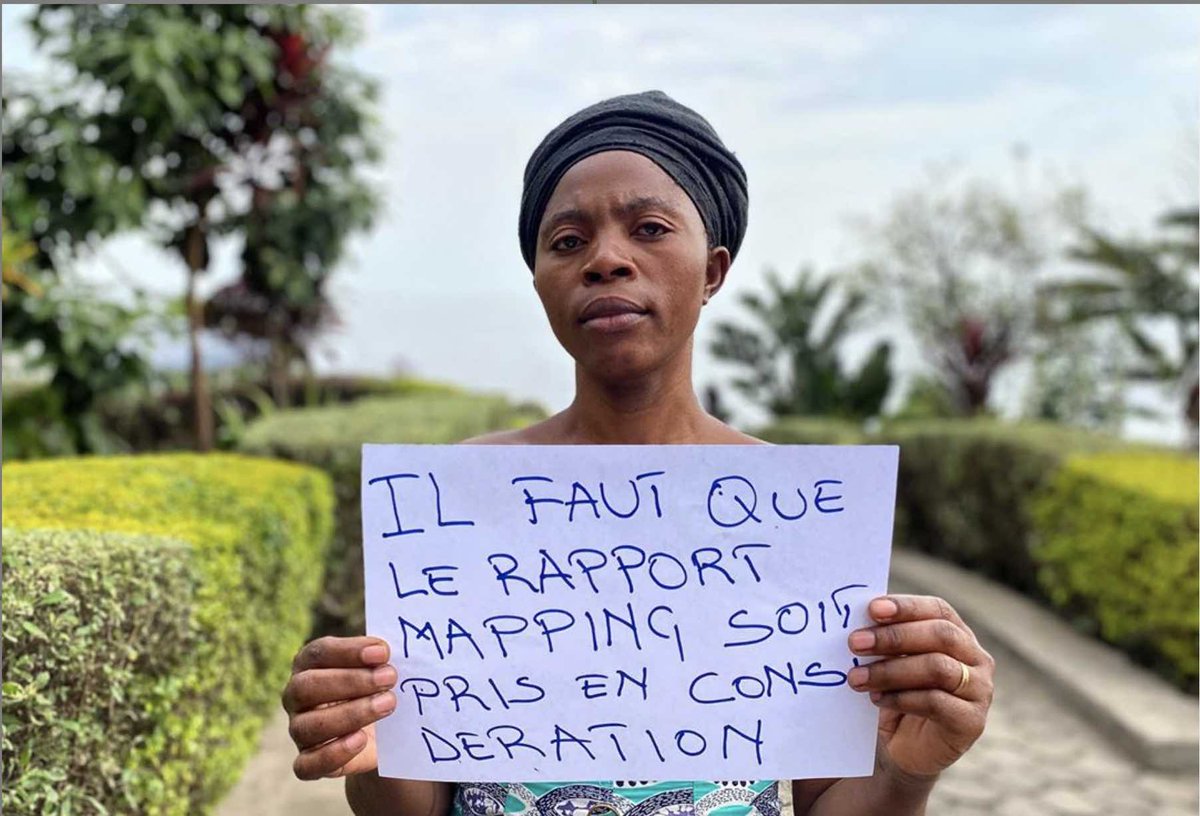 MukwegeFound's tweet photo. There is no peace without justice.
On Oct 1, #Congo took to the streets for #justice. Now it's our turn to mobilise to end impunity and support the recommendations of the UN #MappingReport.
Find out more: https://t.co/LGAYpUCKPQ #ISignForJustice #IAmCongo
📸 @SurvivantesRDC https://t.co/N2BvrJVFie