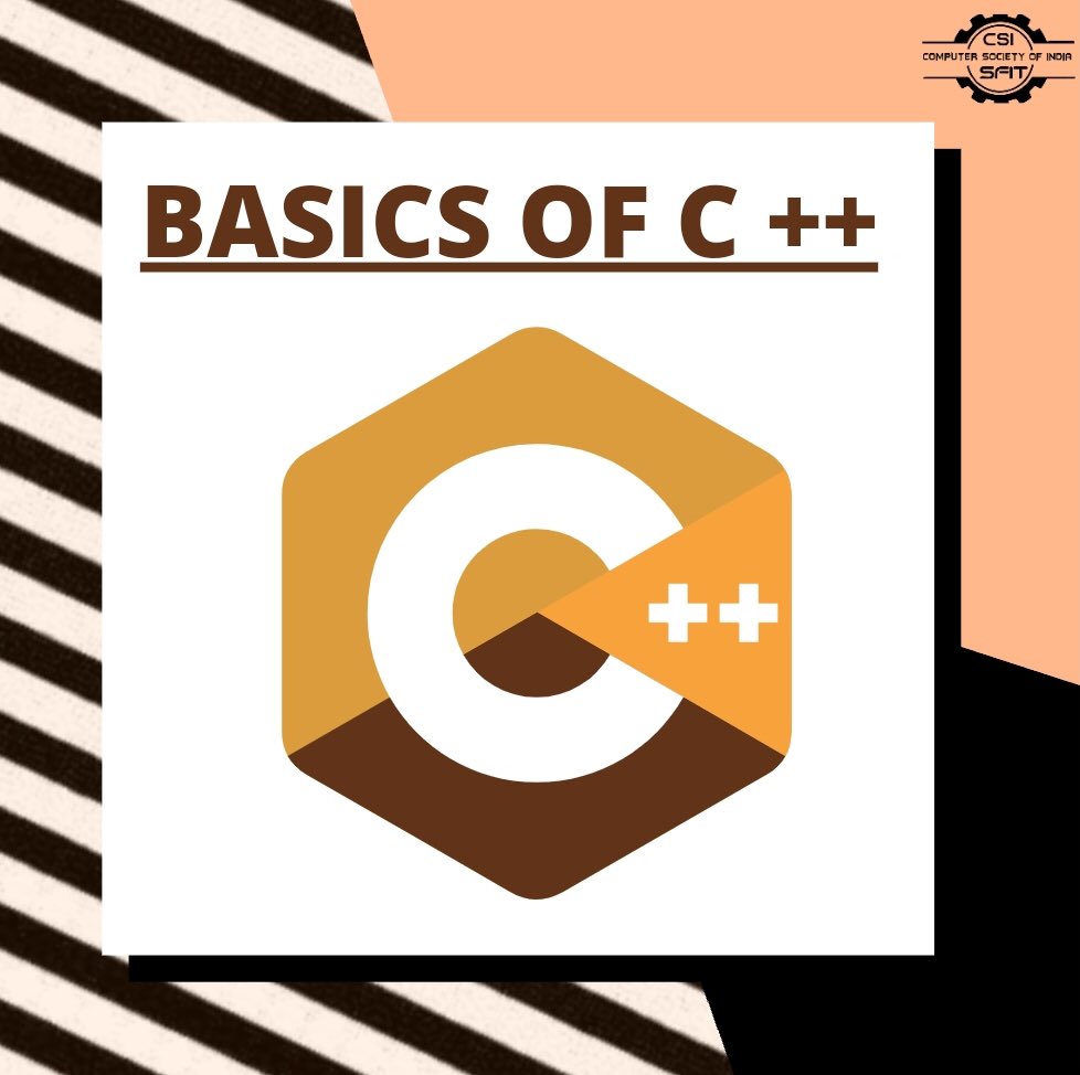 csi_sfit's tweet photo. 𝙽𝚎𝚠 𝚝𝚘 𝙲++?
Here are some basics you need to know to give you a little Head Start on your new journey with C++!
ℙ𝕒𝕣𝕥 𝟙: 𝕍𝕒𝕣𝕚𝕒𝕓𝕝𝕖𝕤, 𝔻𝕒𝕥𝕒 𝕋𝕪𝕡𝕖𝕤 𝕒𝕟𝕕 𝕂𝕖𝕪𝕨𝕠𝕣𝕕𝕤💪🏻
See full post on ig 
#makeIThappen #FunLearnFriday #CSIsfit #cplusplus #cpp #basics https://t.co/KmQmKf22pc