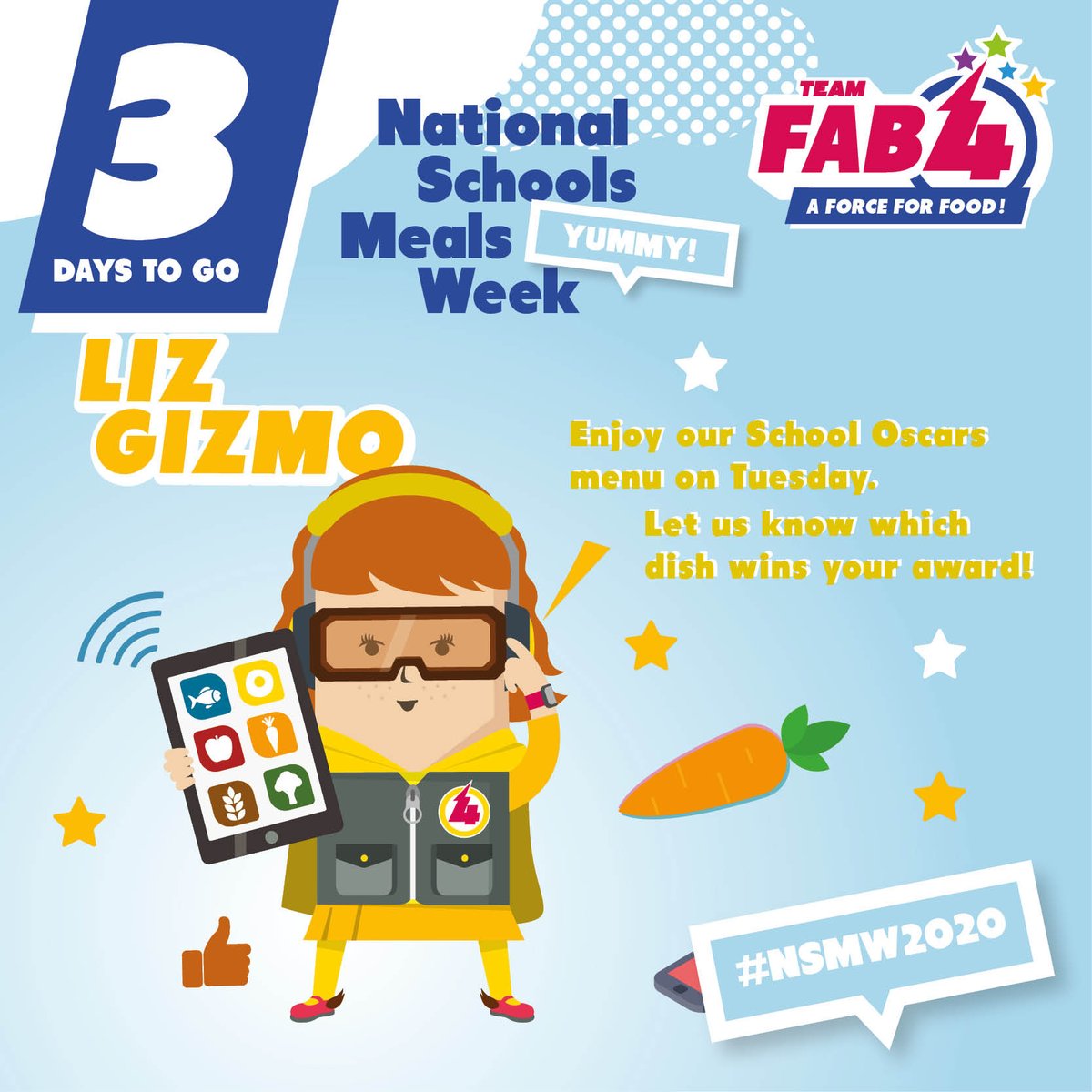 We are on the countdown to National School Meals Week. Keep an eye out for next Tuesday’s School Oscars themed lunch... it’s going to be delicious! <a href="/LACA_UK/">LACA</a> #NSMW #HeartOfEveryMeal