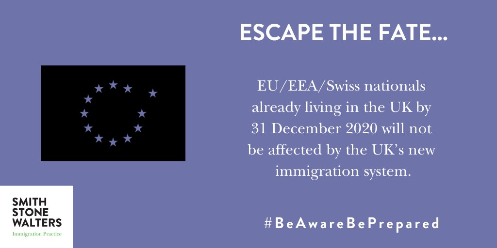 SSW_Immigration's tweet photo. EU citizens already in the UK by the end of this year have until 30 June 2021 to apply for settled status under the EU Settlement Scheme. Here's how to apply: https://t.co/bXIVwz1loY #EUSS #Brexit #BeAwareBePrepared https://t.co/YOjPIBWlgX