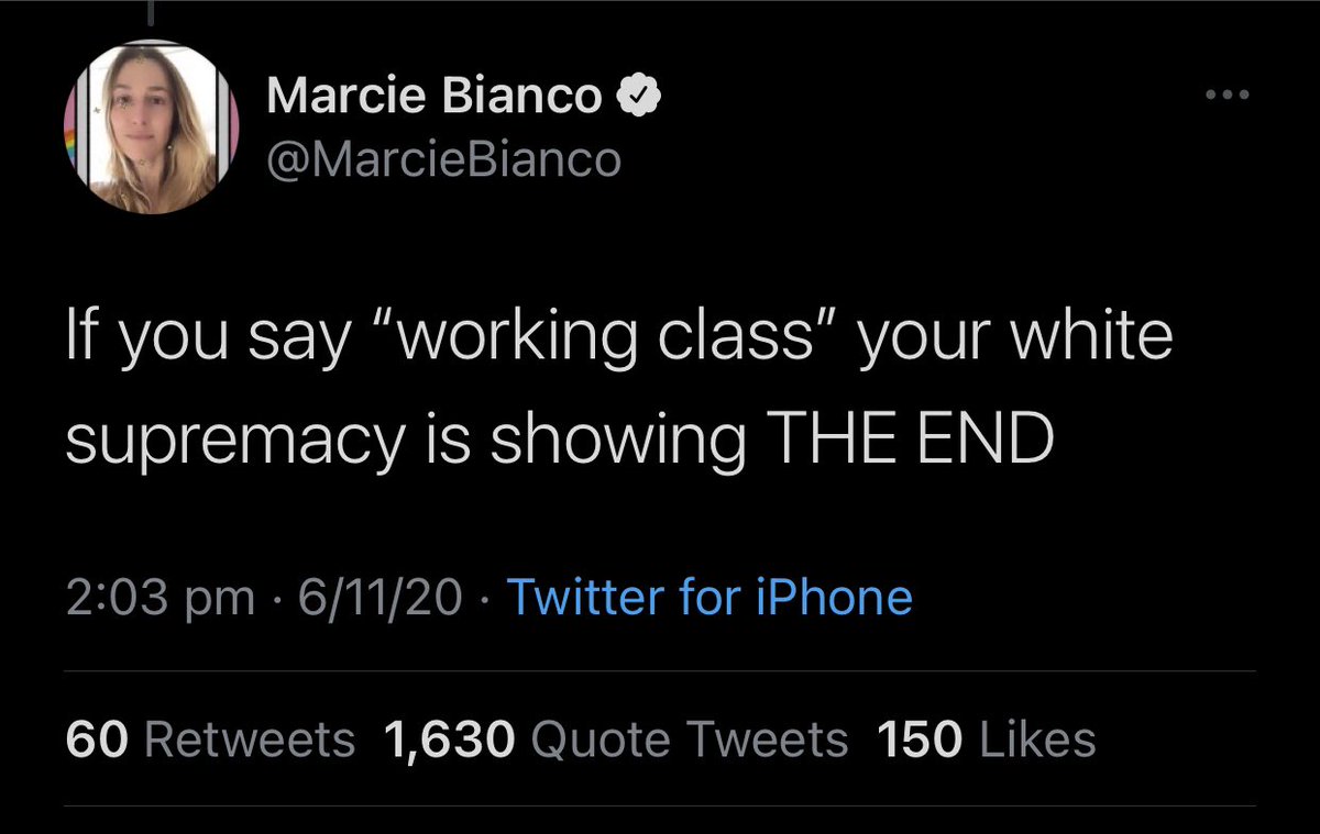Halalcoholism's tweet photo. “White supremacy is when an Asian guy suggests a left-leaning party do better in helping the working class” - a white woman.

Much to unpack here https://t.co/MHgP2xdUaK