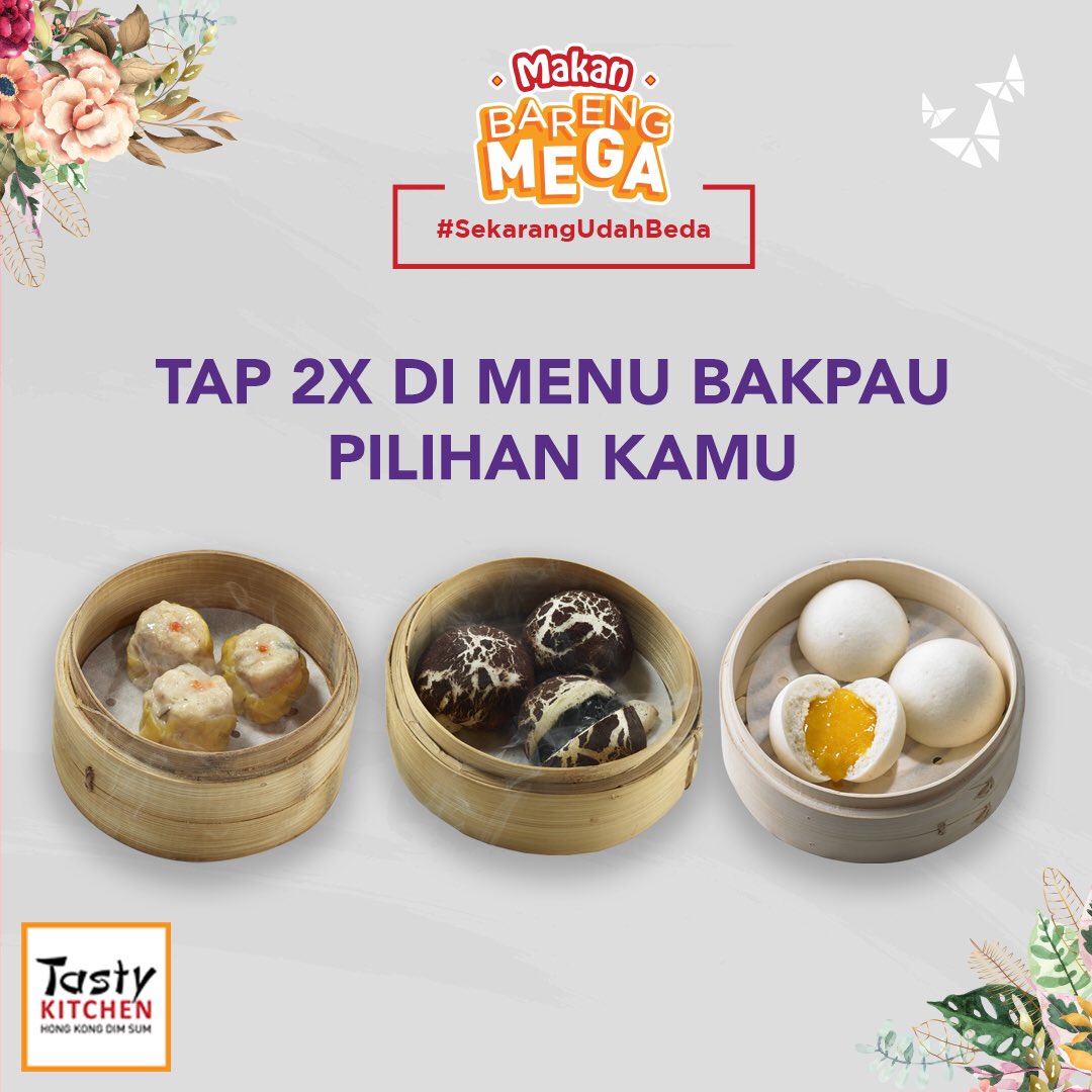 #TransetterBali, siapa yang lagi pengen makan dimsum di @tastykitchenid? Dari 2 menu tasty di atas, mana yang jadi pilihan kamu? Tap 2x yuk!

Jangan lupa gunakan kartu kredit <a href="/bankmegaid/">Bank Mega</a> karena kamu bisa mendapatkan diskon 50%!

#TSMBali #TransStudioMallBali
