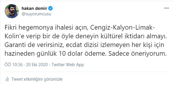 suyorumcusu's tweet photo. Vallahi beleşe danışmanlık yapıyorum ha. 15 günde hayata geçirmişler projeyi https://t.co/0NNkzUODma