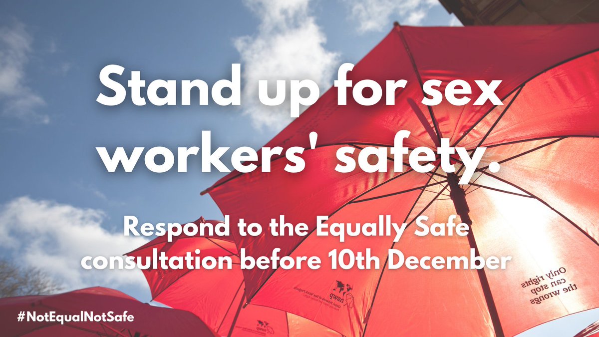 ScotPep's tweet photo. The Equally Safe consultation is another push towards criminalising clients, which is very concerning for sex workers in Scotland. 

Please respond to the consultation before 10 Dec, you can use our guidance here to help: https://t.co/4n4axukJUN #NotEqualNotSafe https://t.co/x7DKiqL7Lj