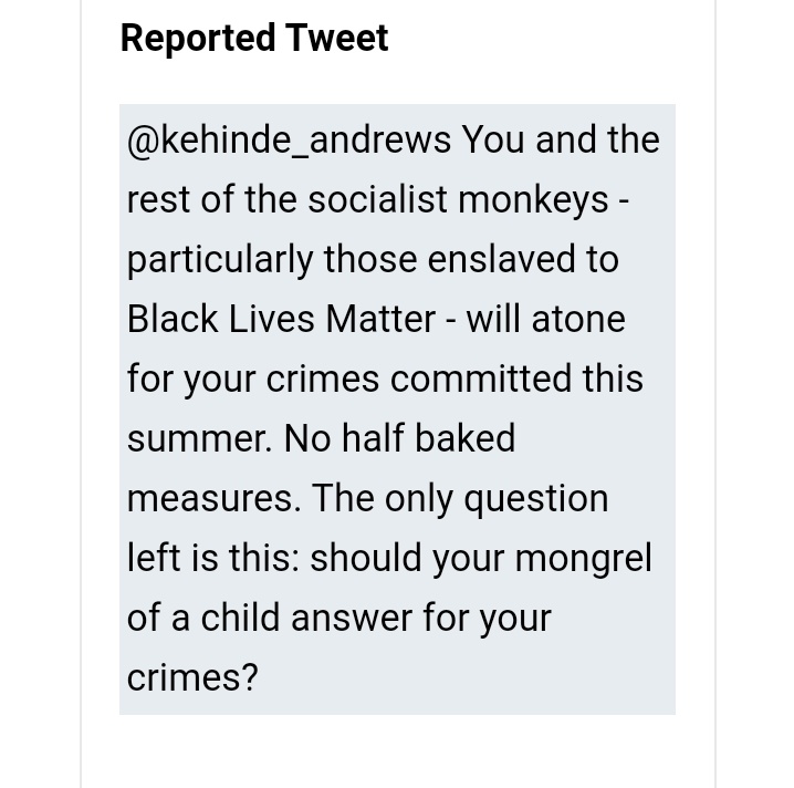 kehinde_andrews's tweet image. Apparently threatening racist violence in general, and to me and my children in particular, does not violate @Twitter rules..not the 'how it started/finished' tweet I thought I'd be sending 😡