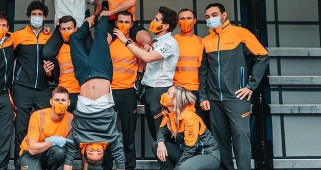 Jon assuring Lando is stable 2.0 at Spa-Francorchamps: