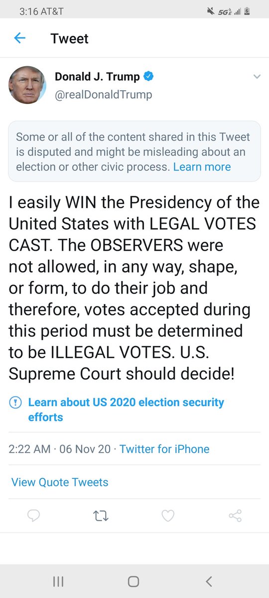 dajd09's tweet photo. Communist Twitter tried to mute our President because it dosent fit their narrative but they'll never drown out our voice. Joe Biden will never sit in the oval office. MAGA! https://t.co/OkXvMXiwuQ