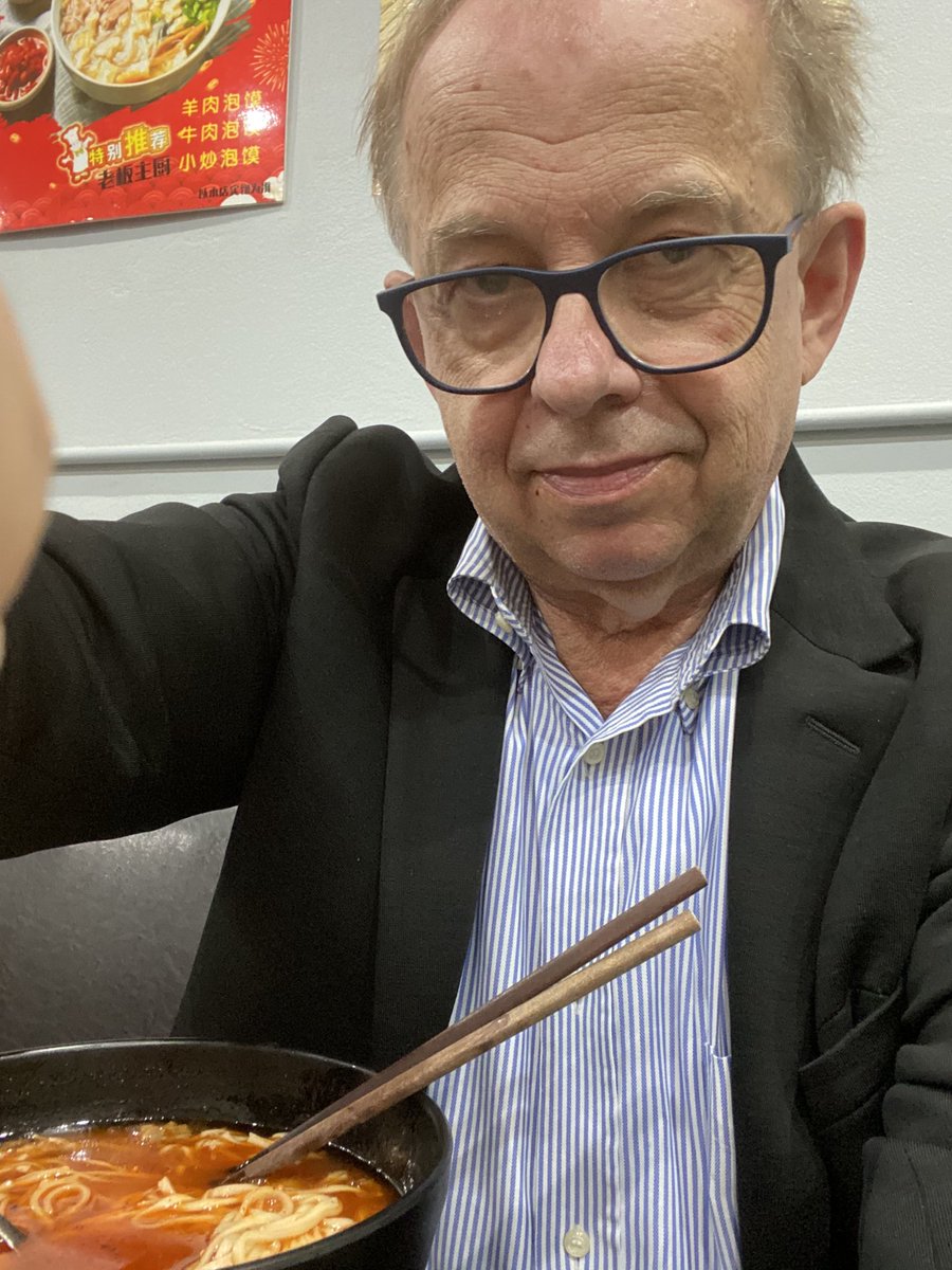 WojSadurski's tweet photo. Exactly in an hour, my hearing in a Warsaw court of appeal, online. A spicy Chinese noodle soup may help! (No product placement!) https://t.co/6mEz82GgZ8