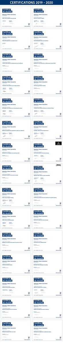 SebastienGJ's tweet photo. Mes #certification 2019/2020 @OCFrance #Certified #growthmindset https://t.co/DYJY8UUWwm @RT4French https://t.co/E2l9104KMa