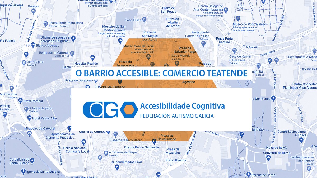 AutismoGalicia's tweet photo. 🗣#COMERCIO DE #PROXIMIDADE #ACCESIBLE PARA TODAS E TODAS. #AUTISMOGALICIA LANZA O SEU PROXECTO “O BARRIO ACCESIBLE: COMERCIO TEATENDE”.
👉👉👉https://t.co/zfxIXPpi2w
#MICOMERCIOACCESIBLE #SONACCESIBLE. #Servizo #Accesibilidade #Cognitiva #TEA #autismo https://t.co/w65zAYiX1f