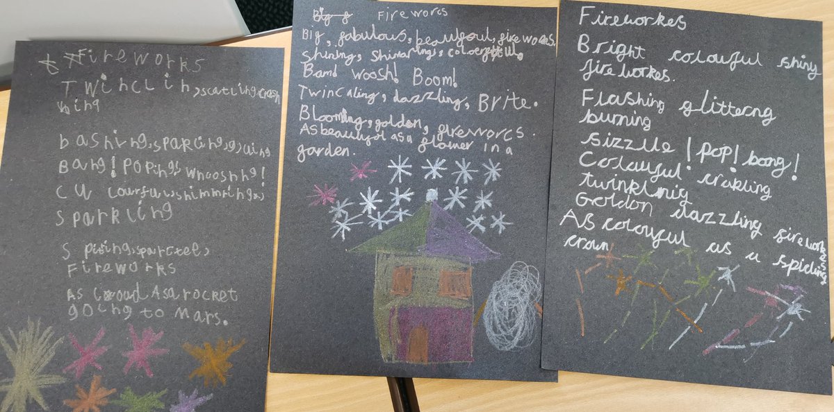 CalderEllisPri's tweet photo. We've written some amazing poems to describe fireworks! Here are a small selection ... https://t.co/iXusVoT0Wj