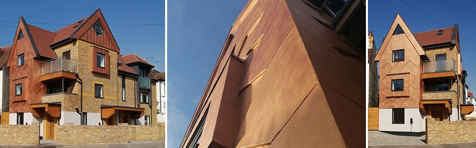 BaumitUKLtd's tweet photo. Looks like autumn has arrived! Take in all the glory of this #residential property in Leigh-on-Sea, #Essex! Transformed through Baumit's metallic paint in bronze, creating "stunning-looking buildings" really is easy with Baumit Life: https://t.co/yFYOfSzrya
#FeatureFridays https://t.co/jIww2bEFAx