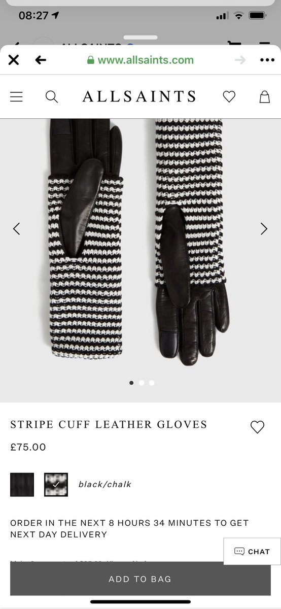 AllAboutEve's tweet photo. @AllSaintsLive @AskAllSaints 
Why are you promoting these gloves at £30, yet you are selling them for £75? This is false advertising. I want to purchase these at the advertised price of £30. Please let me know where I can do this https://t.co/kIzJ9aMLji