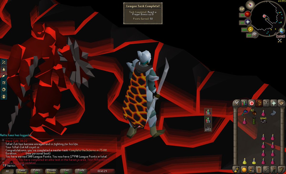 PhernixOSRS's tweet photo. :D Trailblazer League is fun https://t.co/0ZwdCeBC92