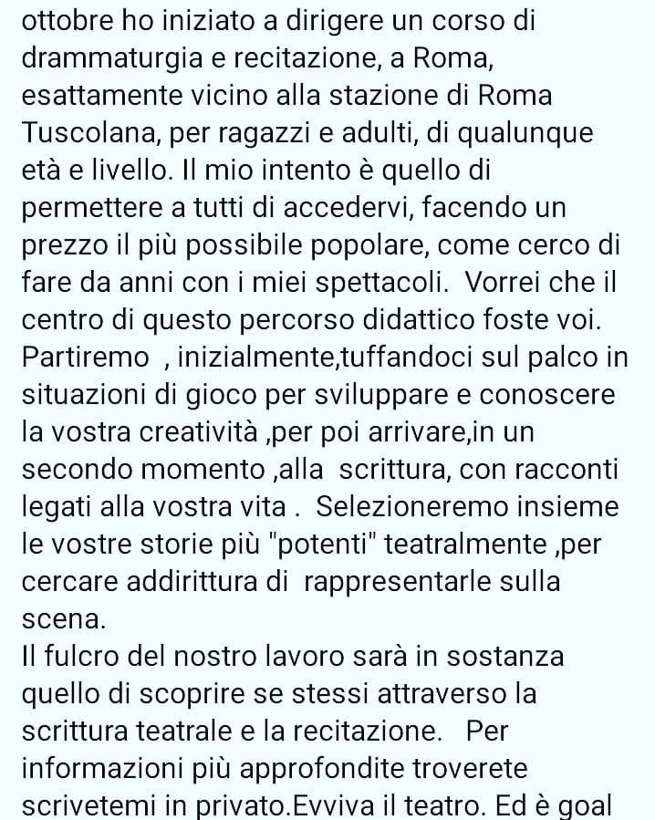 Se durante il lockdown volete giocare con la vostra fantasia, scrivetemi in privato. Farò delle lezioni online a distanza. Per sentirci più vicini,meno soli e continuando ad alimentare la fantasia. Mandatemi numero e vi chiamerò...dottoresse e dottori
