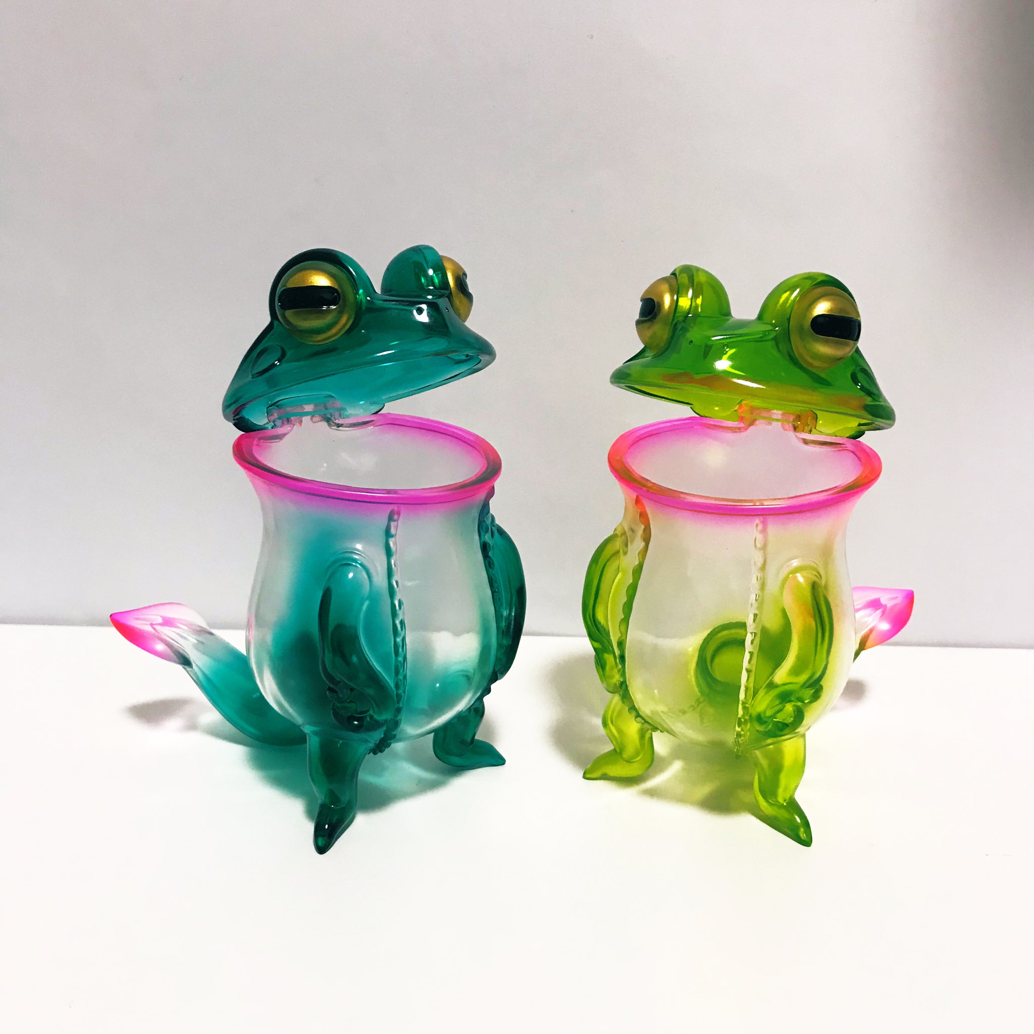 ウツボカエル 青偏光 スカルチュラ フィギュア ソフビ スーフェス