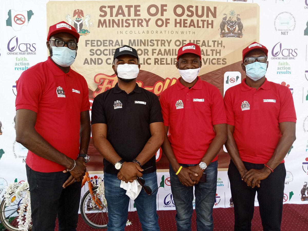 MusaSaint5's tweet photo. At the flag off ceremony for the distribution of ITNs to every household in Osun state. #YourFeverCouldBeMalaria sleep inside a treated net and always remember #ZeroMalariaStartsWithMe https://t.co/GjjwZBsitZ