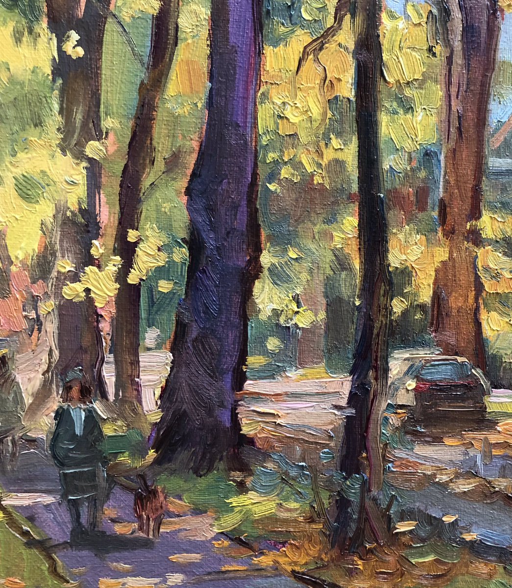 josedejuanart's tweet image. Shimmering walk. Oil