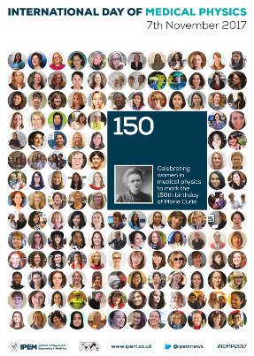 Tomorrow is International Day of Medical Physics!  #IDMP2020
Normally our members organise lots of activities but this year it is a much more subdued affair.  A quick reminder of happier times in 2017 when we celebrated Marie Curie's 150th birthday 
ipem.ac.uk/AboutIPEM/Publ…