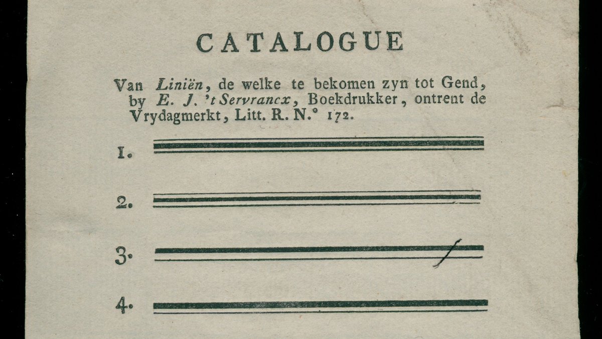 kristofselle's tweet photo. Unknown #TypeSpecimen found in #PlantinPress journal 1775-1823. Any clue to identify the Ghent printer E.J. t’Servrancx? Not in Vander Haeghen’s Bibl. Gantoise, nor in #STCV https://t.co/B9rWI12i1u https://t.co/UVAIfvNB8F