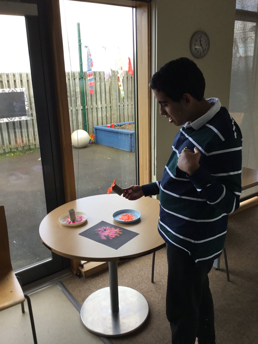 IsobelMair's tweet image. Fetlar class made a bonfire night art display yesterday.  #weareIMS #walldisplay #bonfire