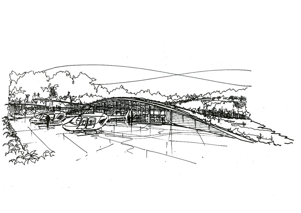 SFA_Architects's tweet photo. #Sketching up a concept for a new client. Where should the helicopters go? 

#LuxuryLiving #ArchitectLife #ArchitectSketch https://t.co/4G7vuVLwTY