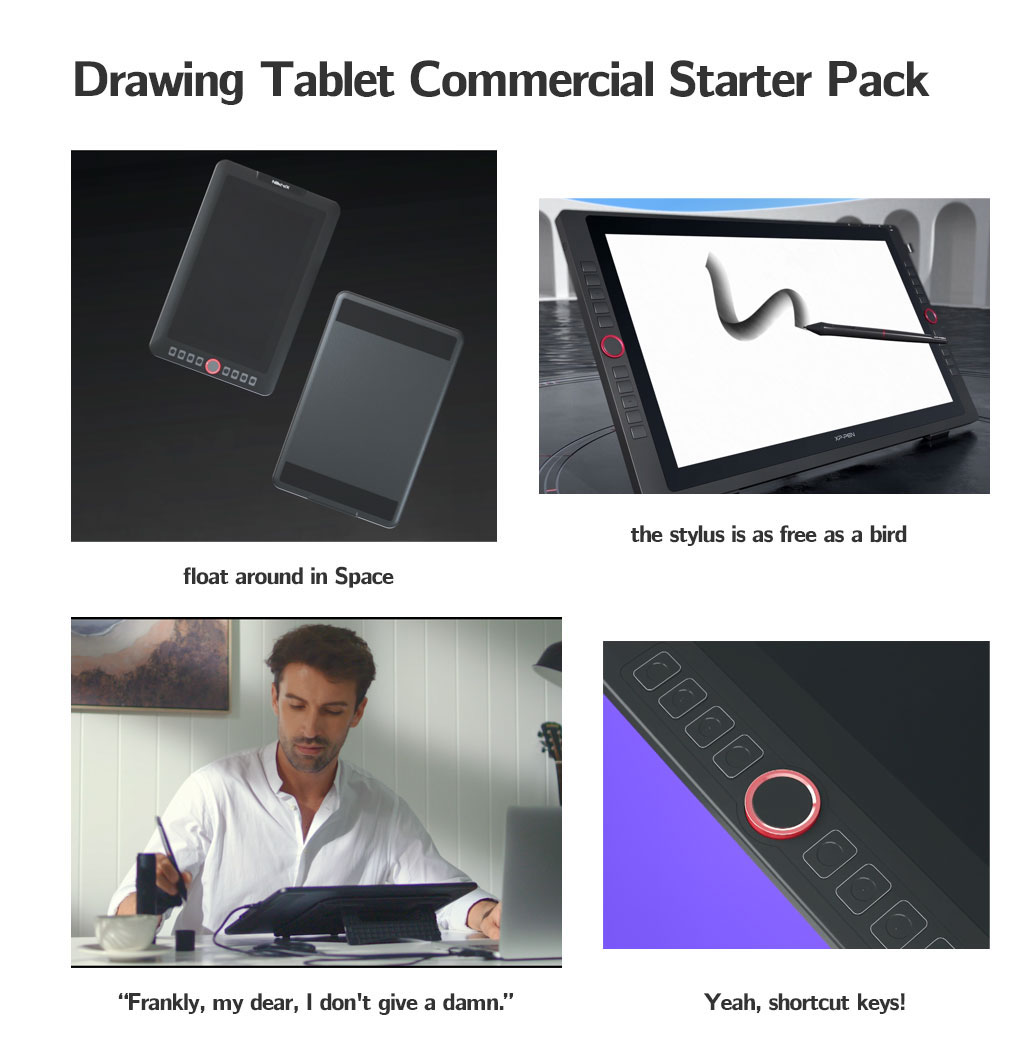 XP-PEN on Twitter: "Drawing Tablet Commercial Starter Pack #xppen #Commercial #MEMES… "