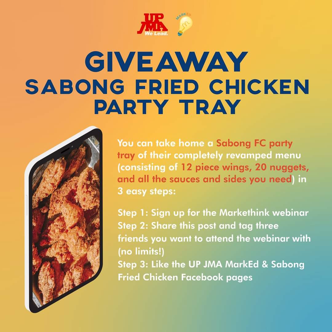 anjoballs's tweet photo. I'm doing a talk tomorrow for UP JMA MarkED bout my journey in food the past 5 years, and how everything I've learned got me ready for the new normal.

With that, I'm announcing a giveaway for a free Sabong Party Tray! 👑🐍

Link to the mechanics here:
https://t.co/7CIoo2hrT4

🙏🏾 https://t.co/Sc8jI0ivtM
