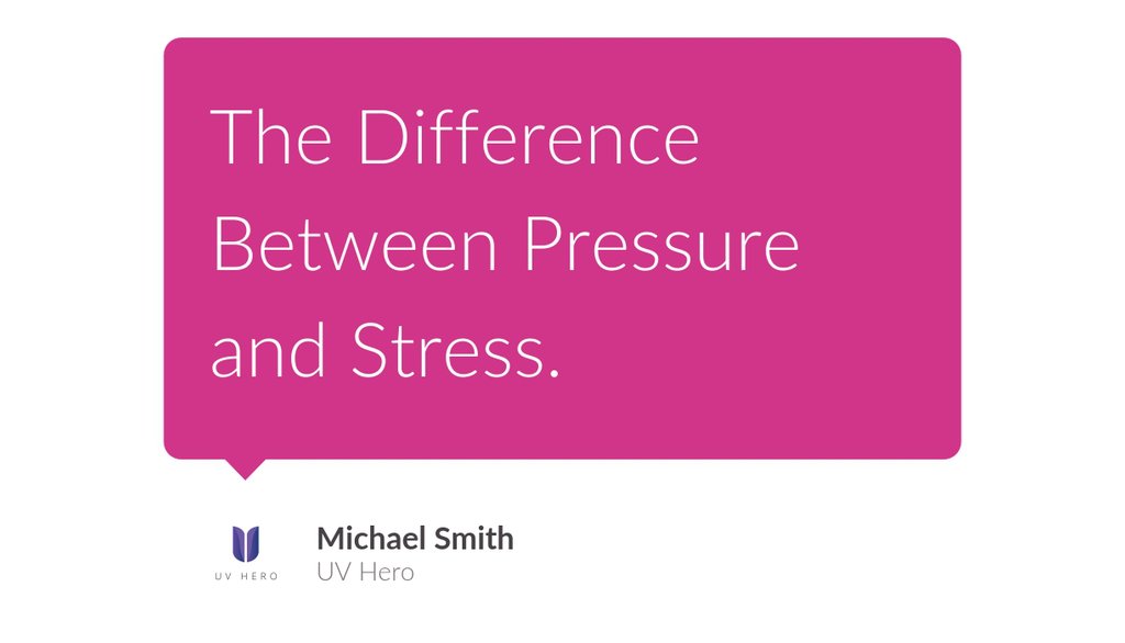 Last year, we wrote an article: "The Difference Between Pressure and Stress. Can You Handle Both?" lttr.ai/Yvqa

 #Sleep #Stress #Care