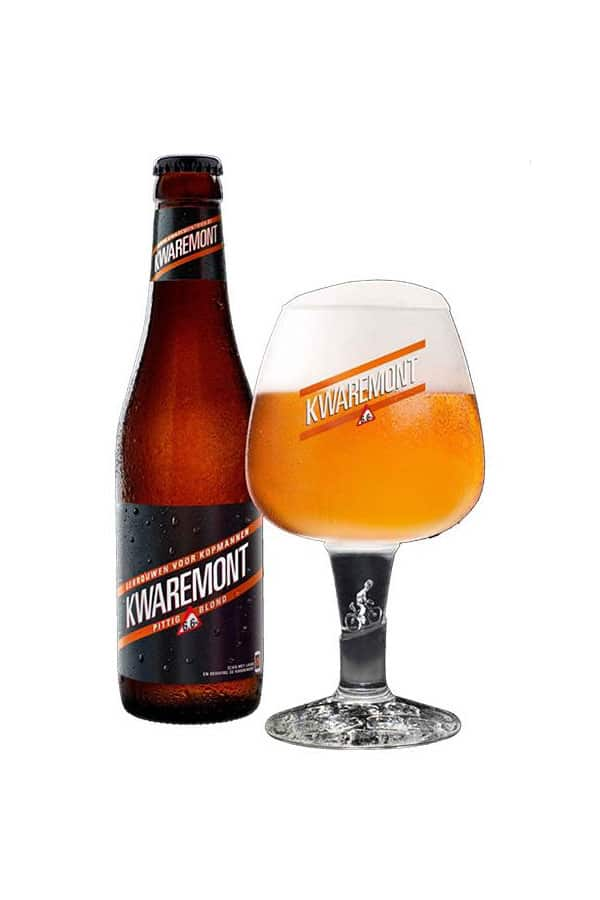 First up,  @KwaremontBier... Had to start with a cycling-inspired one. A beautiful blond beer which comes in at 6.6%... which matches the gradient of the famed Oude Kwaremont climb used in so many of the Belgian classic cycle races. Ace glass as well!