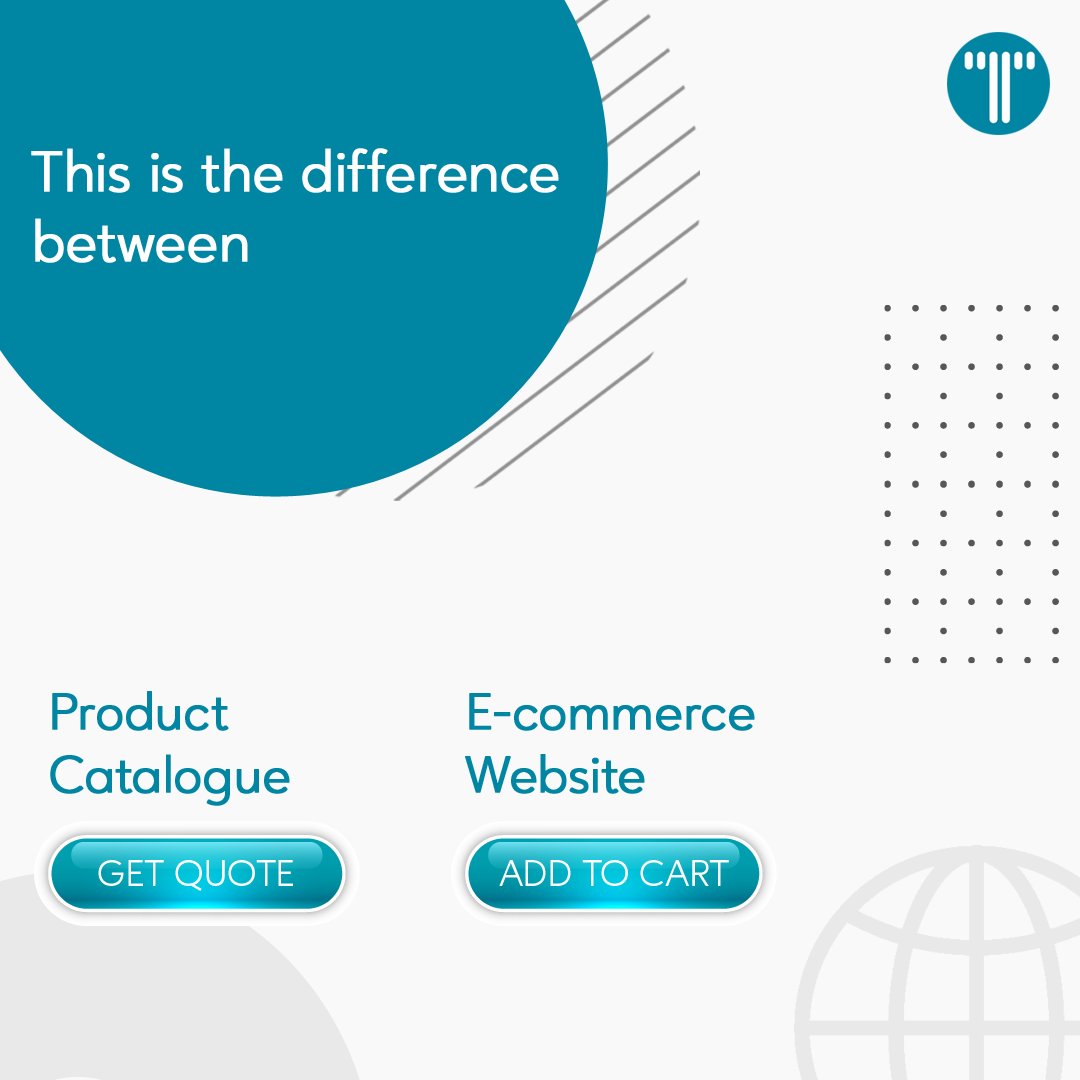 TRANS_fmms's tweet photo. Know the difference between Product catalogue and E-commerce website.
#ecommerce #catalogue #productcatalogue #TFMMS #vapi https://t.co/xyIKq5HYOe