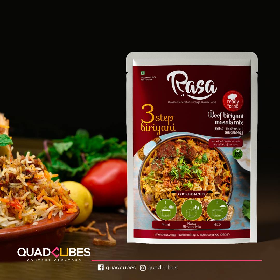 QuadCubes's tweet photo. we were assigned to create the logo for "RASA", a logo to represent its values and attributes in the market, and public. RASA is a  food product brand, so we have selected the colours accordingly. 
#logodesign #branding #quadcubes https://t.co/KBDXWsMJ19