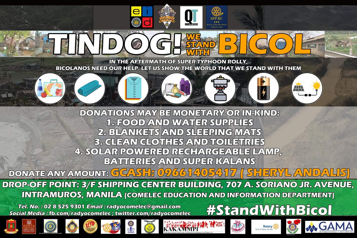 radyocomelec's tweet photo. Bukas, 8 ng gabi, isang virtual kapitbisig, hawak-kamay tayong magtutulangan para sa mga kababayan natin sa Bicol Region. 
Tindog! We #StandWithBicol sa @COMELEC at @quarantalkmedia Facebook Page at @VoterEdCentral Youtube Channel. 

#ParaSaBicol
#ParaSaBayan https://t.co/JpP7cxilDu