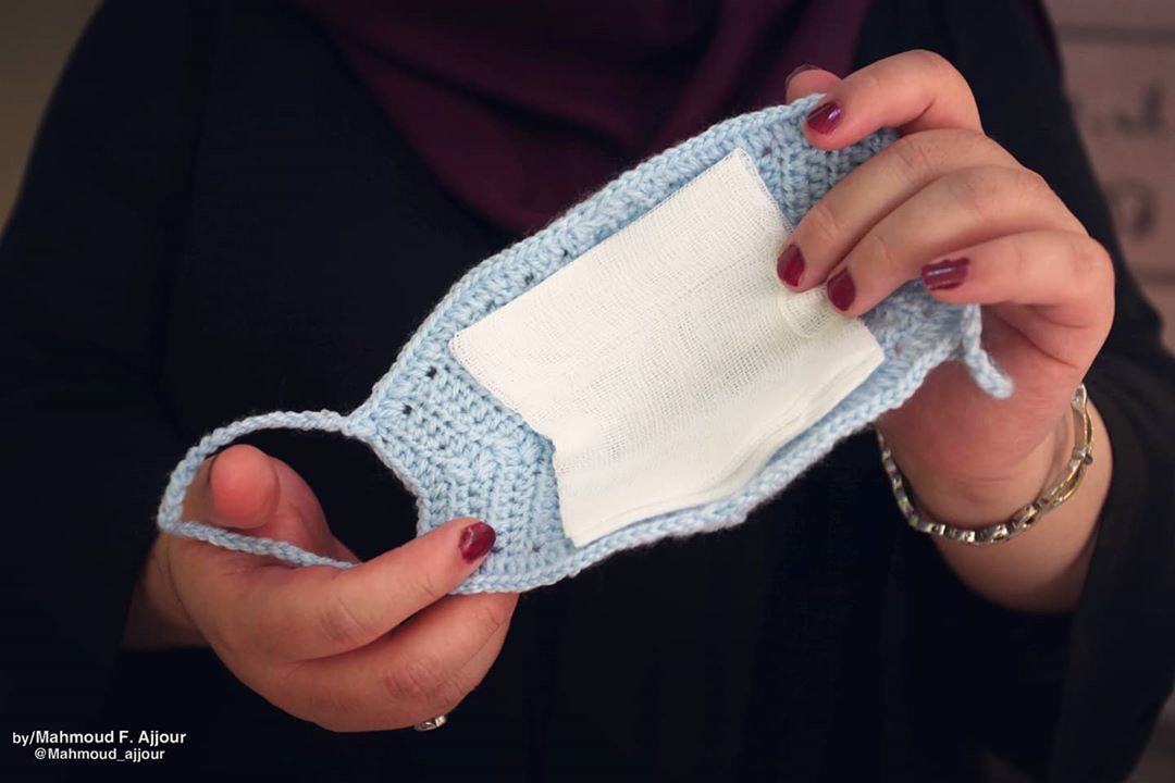 WeAreNotNumbers's tweet photo. One of the things that #Palestinian women in #Gaza are famous for is crocheting wool clothes, tablecloths, and many beautiful decorating things.
During the COVID-19 outbreak and cold weather nowadays in Gaza, Nouran Faraj makes these special wool masks using her crocheting skills https://t.co/dQC1TMYyTI