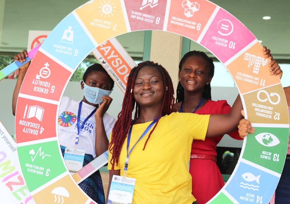 HFFG_Ghana's tweet photo. “ We must ensure that barriers, including policies that hinder the development of #girls are addressed to ensure that all girls are able to reach their full potential.” @SenooCecilia  
#AYSDGs2020 #AYSDGs #YouthSDGsSummit #AfricanYouth4SDG https://t.co/8x6YEEfUt1