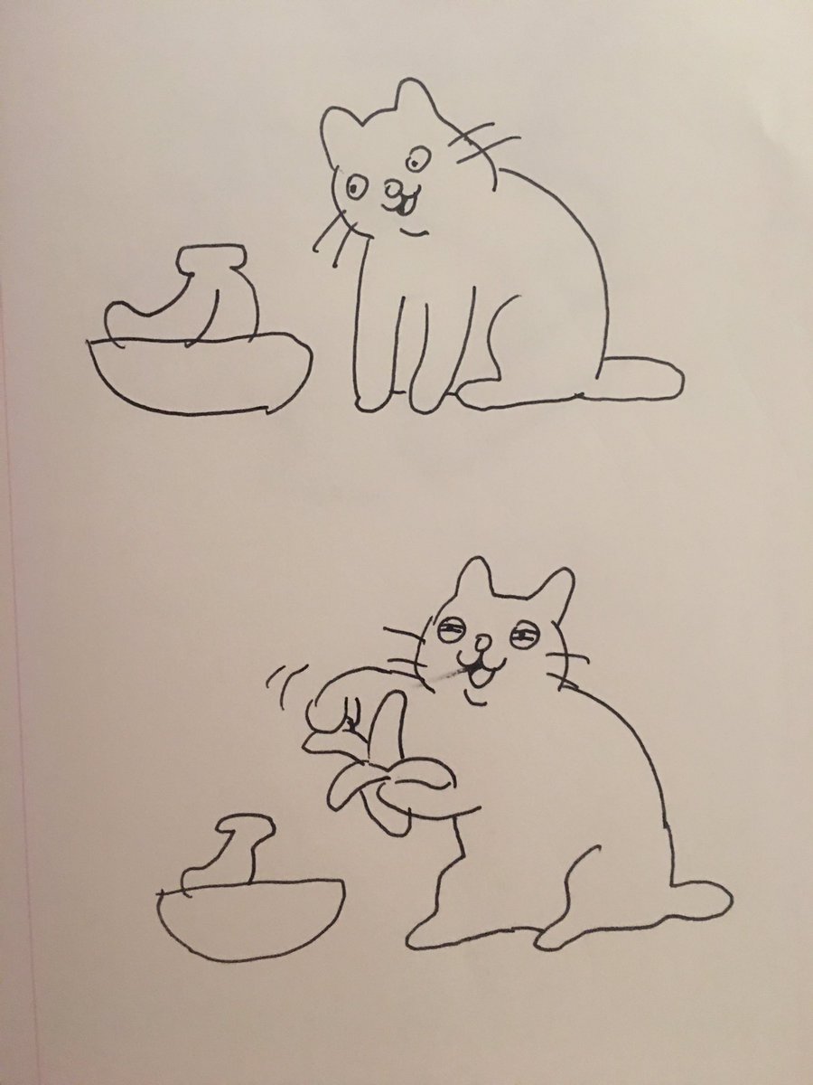 "Help my cat won't stop eating bananas" 